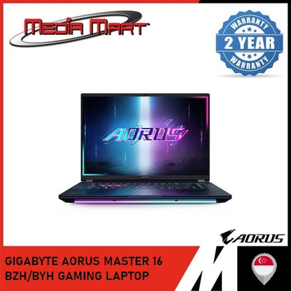 GIGABYTE AORUS MASTER 16 BZH/BYH GAMING LAPTOP | INTEL ULTRA 9 275HX CPU | RTX 5080/5090 GPU | 32GB RAM | 1TB GEN 4 SSD