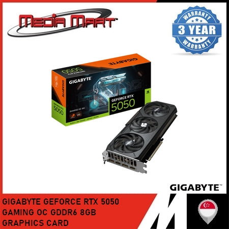 GIGABYTE GEFORCE RTX 5050 GAMING OC GDDR6 8GB GRAPHICS CARD