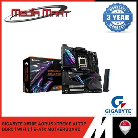 GIGABYTE X870E AORUS XTREME AI TOP AM5 DDR5 E-ATX MOTHERBOARD