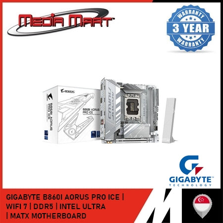 GIGABYTE B860I AORUS PRO ICE LGA 1851 DDR5 MINI-ITX MOTHERBOARD