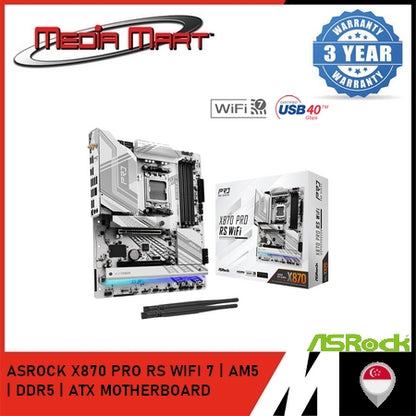 ASROCK X870 PRO RS WIFI 7 | AM5  | DDR5 | ATX MOTHERBOARD