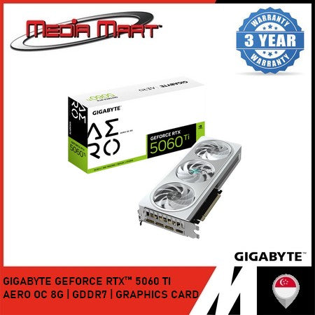 GIGABYTE GEFORCE RTX™ 5060 TI AERO OC 8G | GDDR7 | GRAPHICS CARD