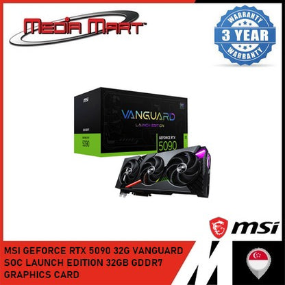MSI GEFORCE RTX 5090 32G VANGUARD SOC LAUNCH EDITION 32GB GDDR7 GRAPHICS CARD