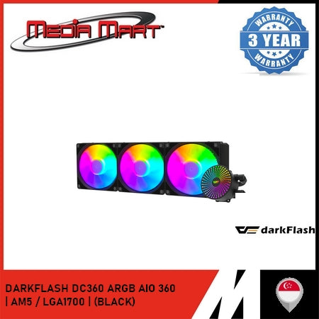 DARKFLASH DC360 ARGB AIO 360 BLACK (AM5/LGA1700)