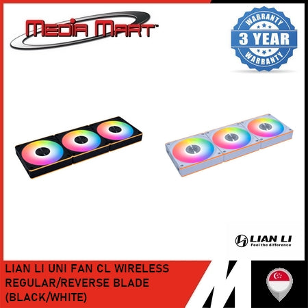LIAN LI UNI FAN CL WIRELESS REGULAR/REVERSE BLADE (BLACK/WHITE)