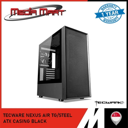 TECWARE NEXUS AIR TG/STEEL ATX CASING BLACK
