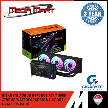 GIGABYTE AORUS GEFORCE RTX™ 5080 XTREME WATERFORCE 16G GRAPHICS CARD