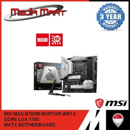 MSI MAG B760M MORTAR WIFI II M-ATX MOTHERBOARD