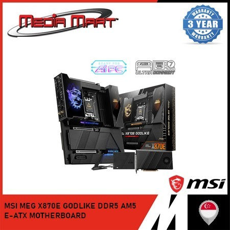MSI MEG X870E GODLIKE DDR5 AM5 E-ATX MOTHERBOARD