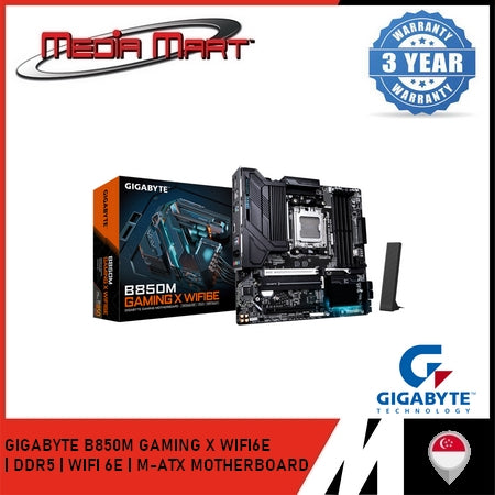 GIGABYTE B850M GAMING X WIFI6E AM5 DDR5 M-ATX MOTHERBOARD