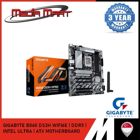 GIGABYTE B860 DS3H WIFI6E LGA 1851 DDR5 ATX MOTHERBOARD