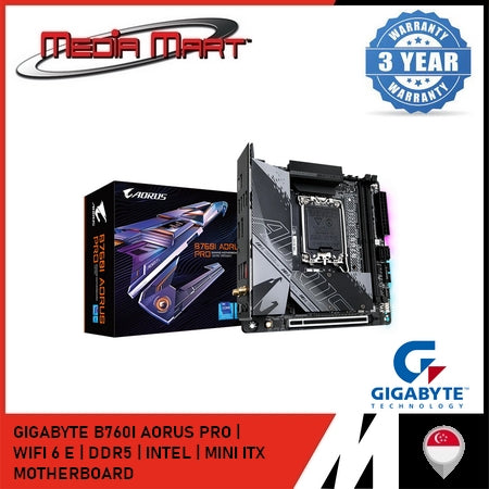 GIGABYTE B760I AORUS PRO LGA1700 DDR5 MINI-ITX MOTHERBOARD