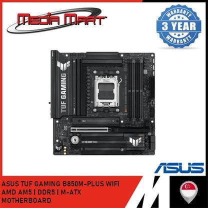 ASUS TUF GAMING B850M-PLUS WIFI AMD AM5 | DDR5 | M-ATX MOTHERBOARD