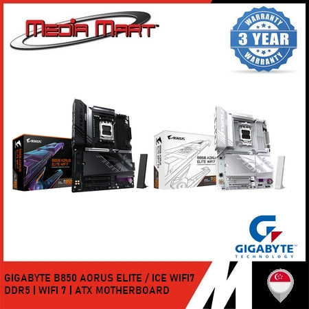 GIGABYTE B850 AORUS ELITE / ICE WIFI 7 AM5 DDR5 ATX MOTHERBOARD