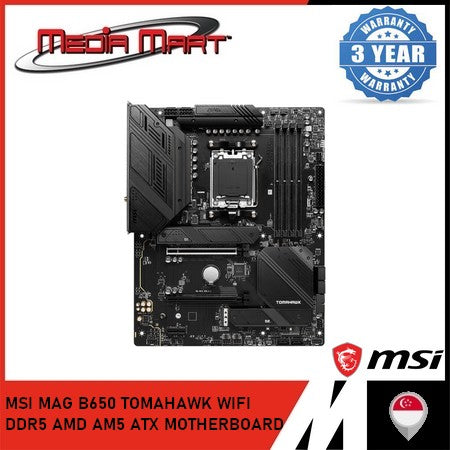 MSI MAG B650 TOMAHAWK WIFI DDR5 AMD AM5 ATX MOTHERBOARD