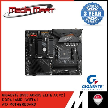 GIGABYTE B550 AORUS ELITE AX V2 AM4 DDR4 ATX MOTHERBOARD
