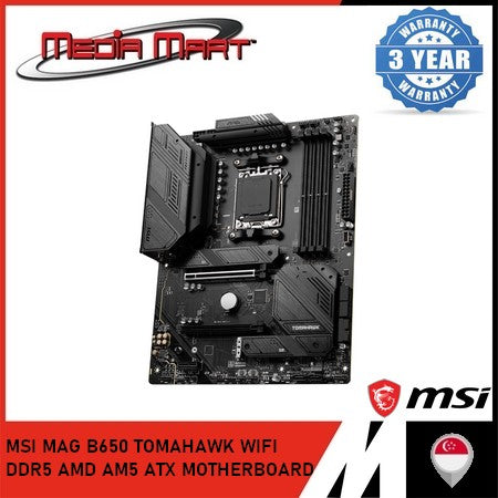 MSI MAG B650 TOMAHAWK WIFI DDR5 AMD AM5 ATX MOTHERBOARD