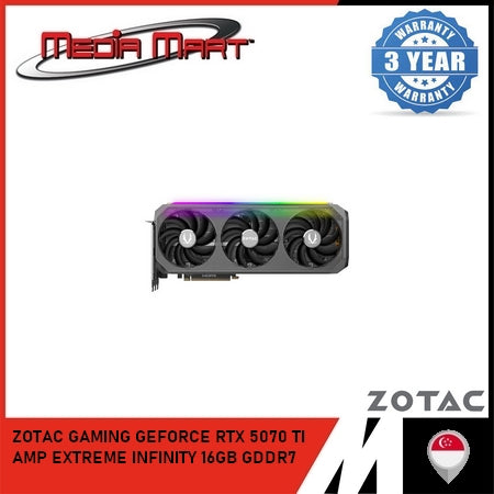 ZOTAC GAMING RTX 5070 Ti AMP EXTREME INFINITY 16GB GRAPHIC CARD