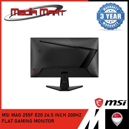 MSI MAG 255F E20 24.5 INCH 200HZ  FLAT GAMING MONITOR