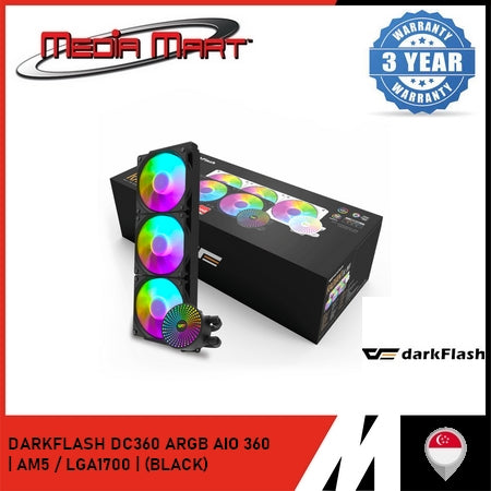 DARKFLASH DC360 ARGB AIO 360 BLACK (AM5/LGA1700)