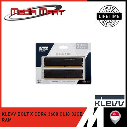 KLEVV BOLT X DDR4 3600 CL18 32GB RAM