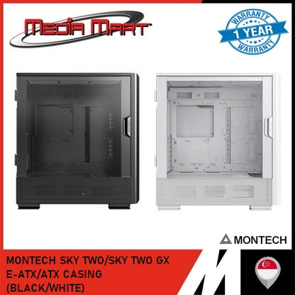 MONTECH SKY TWO/SKY TWO GX E-ATX/ATX CASING (BLACK/WHITE)