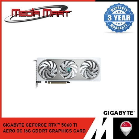 GIGABYTE GEFORCE RTX™ 5060 TI AERO OC 16G GDDR7 GRAPHICS CARD
