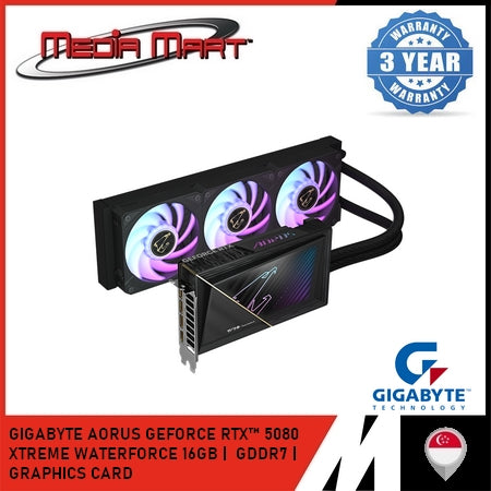 GIGABYTE AORUS GEFORCE RTX™ 5080 XTREME WATERFORCE 16G GRAPHICS CARD