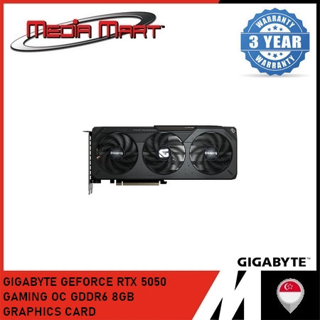 GIGABYTE GEFORCE RTX 5050 GAMING OC GDDR6 8GB GRAPHICS CARD