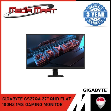 GIGABYTE GS27QA 27" QHD FLAT 180HZ 1MS GAMING MONITOR