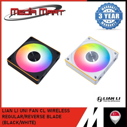 LIAN LI UNI FAN CL WIRELESS REGULAR/REVERSE BLADE (BLACK/WHITE)