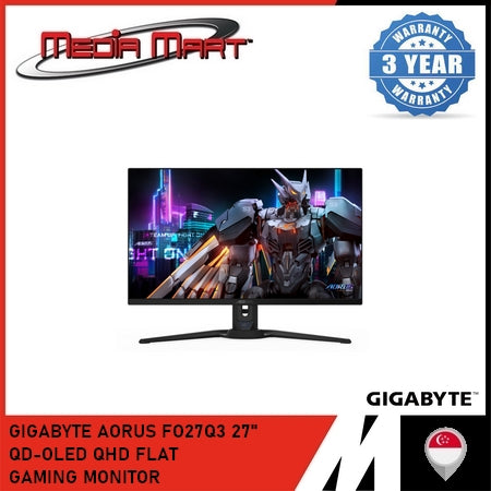 GIGABYTE AORUS FO27Q3 27" QD-OLED QHD FLAT GAMING MONITOR