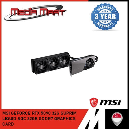 MSI GEFORCE RTX 5090 32G SUPRIM LIQUID SOC 32GB GDDR7 GRAPHICS CARD