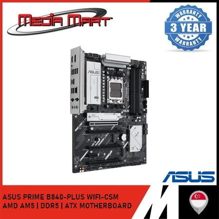 ASUS PRIME B840-PLUS WIFI-CSM AMD AM5 | DDR5 | ATX MOTHERBOARD
