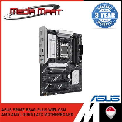 ASUS PRIME B840-PLUS WIFI-CSM AMD AM5 | DDR5 | ATX MOTHERBOARD