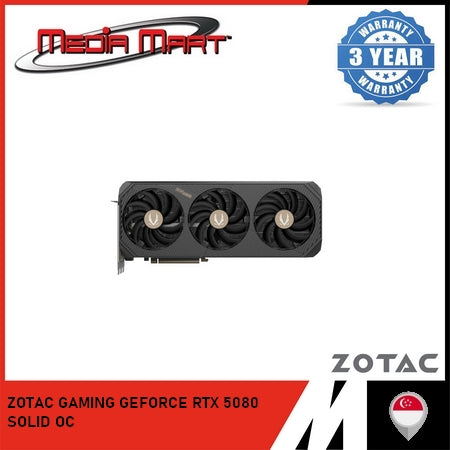 ZOTAC GAMING RTX 5080 SOLID OC 16GB GRAPHIC CARD