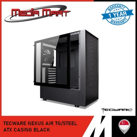 TECWARE NEXUS AIR TG/STEEL ATX CASING BLACK
