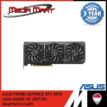 ASUS PRIME GEFORCE RTX 5070 12GB GDDR7 OC EDITION GRAPHICS CARD