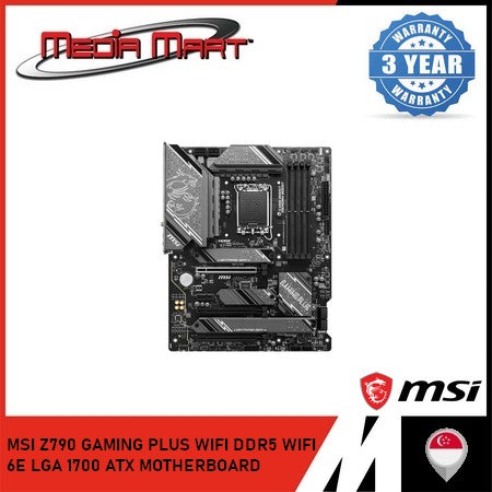 MSI Z790 GAMING PLUS WIFI DDR5 WIFI  6E LGA 1700 ATX MOTHERBOARD
