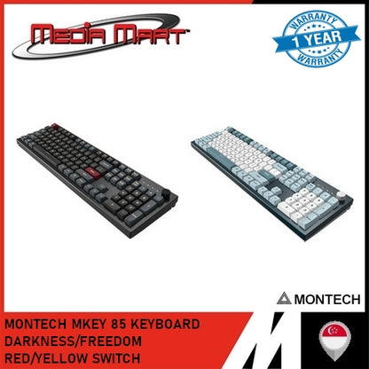 MONTECH MKEY 85 KEYBOARD DARKNESS/FREEDOM RED/YELLOW SWITCH