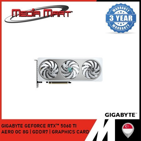 GIGABYTE GEFORCE RTX™ 5060 TI AERO OC 8G | GDDR7 | GRAPHICS CARD