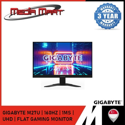 GIGABYTE M27U | 160HZ | 1MS | UHD | FLAT GAMING MONITOR