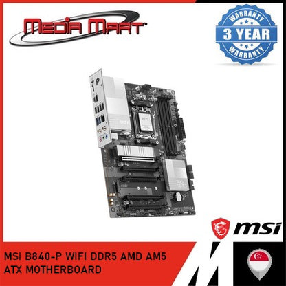 MSI B840-P WIFI DDR5 AMD AM5 ATX MOTHERBOARD