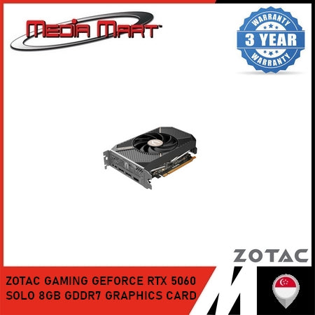 ZOTAC GAMING GEFORCE RTX 5060 SOLO 8GB GDDR7 GRAPHICS CARD