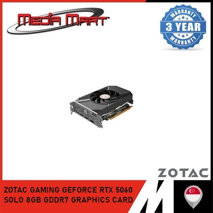 ZOTAC GAMING GEFORCE RTX 5060 SOLO 8GB GDDR7 GRAPHICS CARD