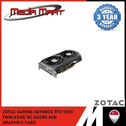 ZOTAC GAMING GEFORCE RTX 5050 TWIN EDGE OC GDDR6 8GB GRAPHICS CARD