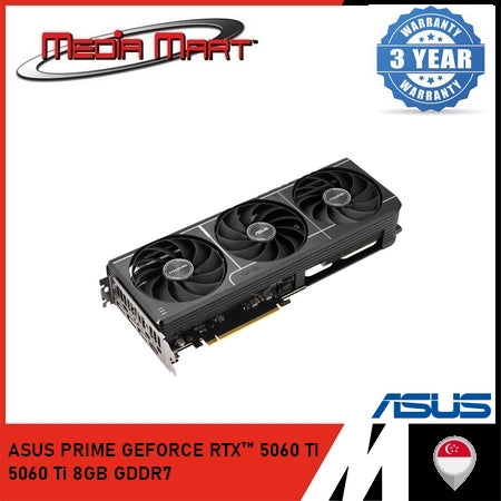 ASUS PRIME GEFORCE RTX 5060Ti 8GB GDDR7 GRAPHIC CARD