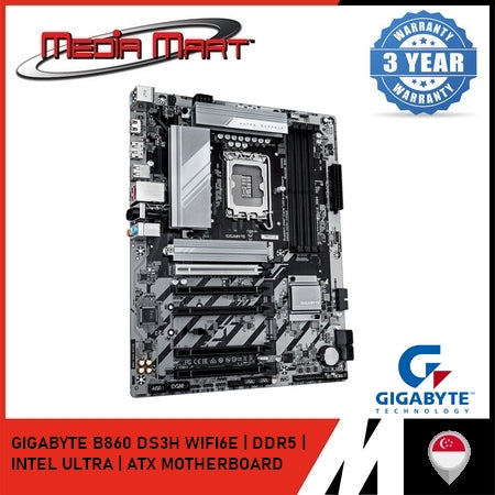 GIGABYTE B860 DS3H WIFI6E LGA 1851 DDR5 ATX MOTHERBOARD