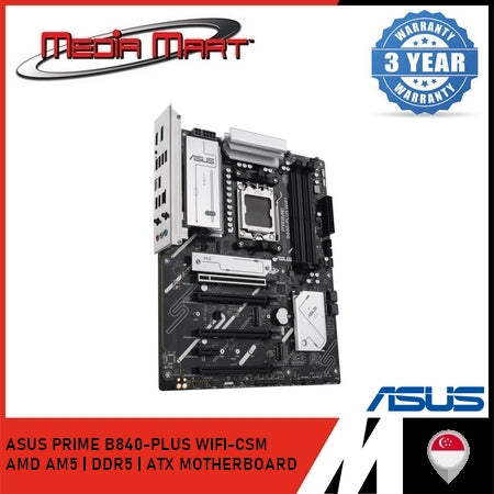 ASUS PRIME B840-PLUS WIFI-CSM AMD AM5 | DDR5 | ATX MOTHERBOARD
