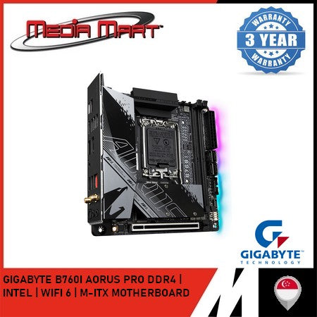 GIGABYTE B760I AORUS PRO DDR4 LGA 1700 MINI-ITX MOTHERBOARD
